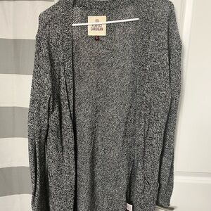 Grey Cardigan Sweater